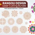 100+ rangoli design laser cutting files bundle